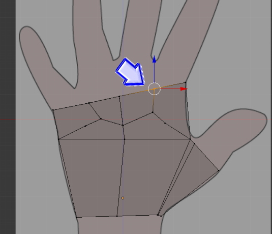 Blenderで手をモデリングする作り方　＃１１