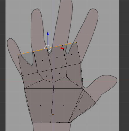 Blenderで手をモデリングする作り方　＃１３