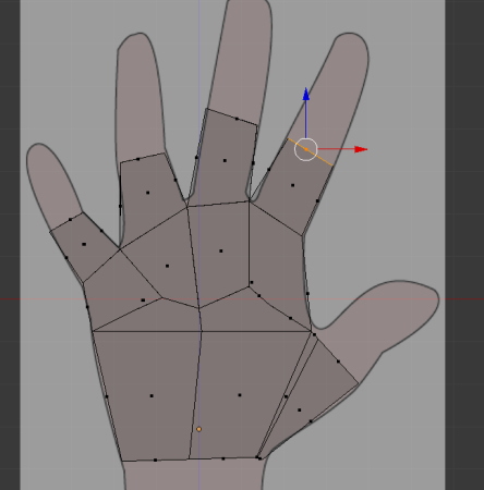 Blenderで手をモデリングする作り方　＃１５