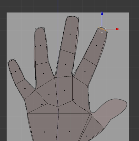 Blenderで手をモデリングする作り方　＃１６