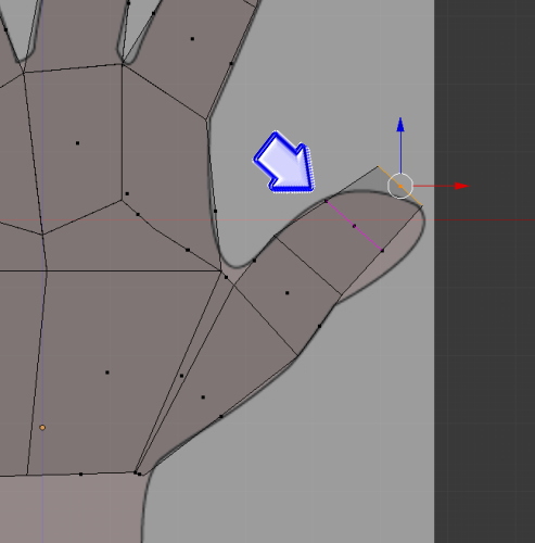 Blenderで手をモデリングする作り方　＃１７