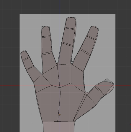 Blenderで手をモデリングする作り方　＃１８