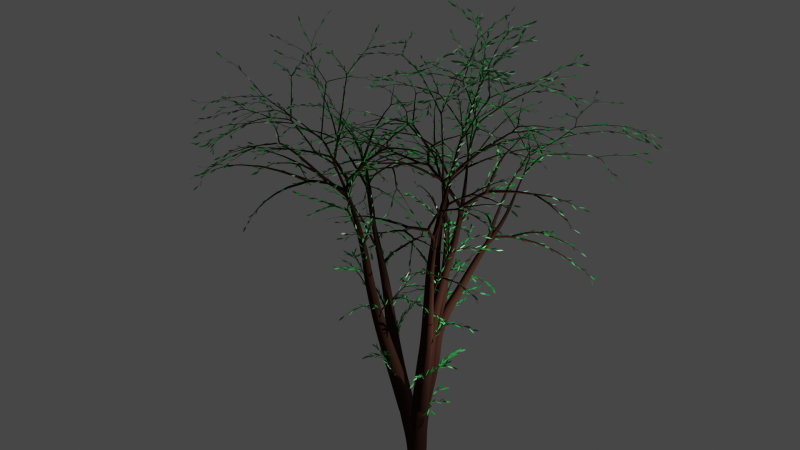 Blenderで簡単に木を作るやり方　＃１０