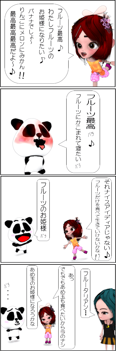 中野瑞樹式フルーツダイエット方法のやり方【4コマ漫画】